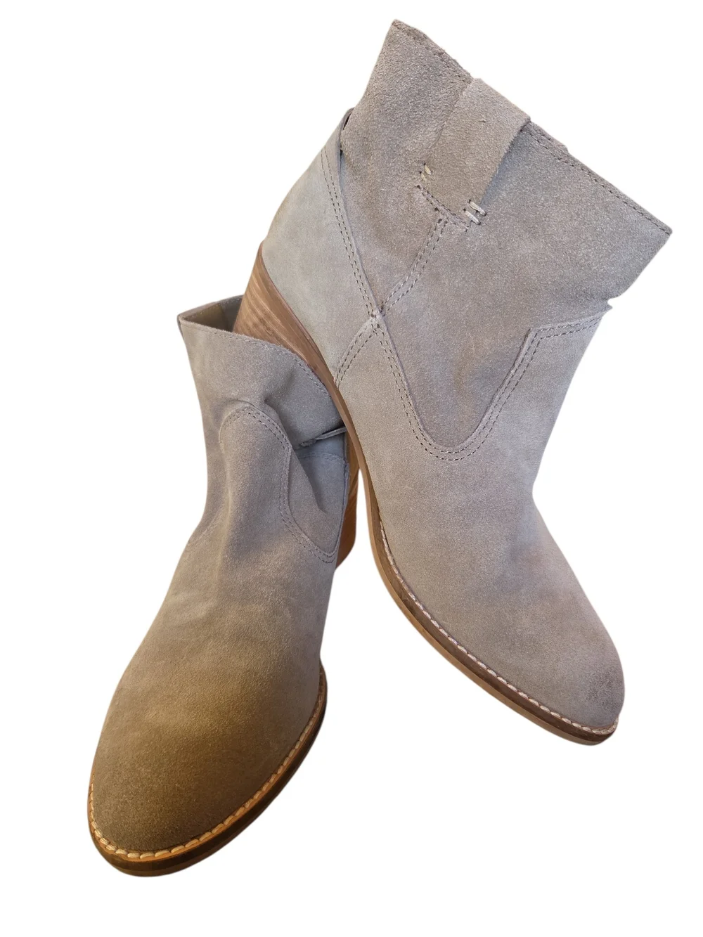 Dolce Vita Taupe Suede Ankle Boots
